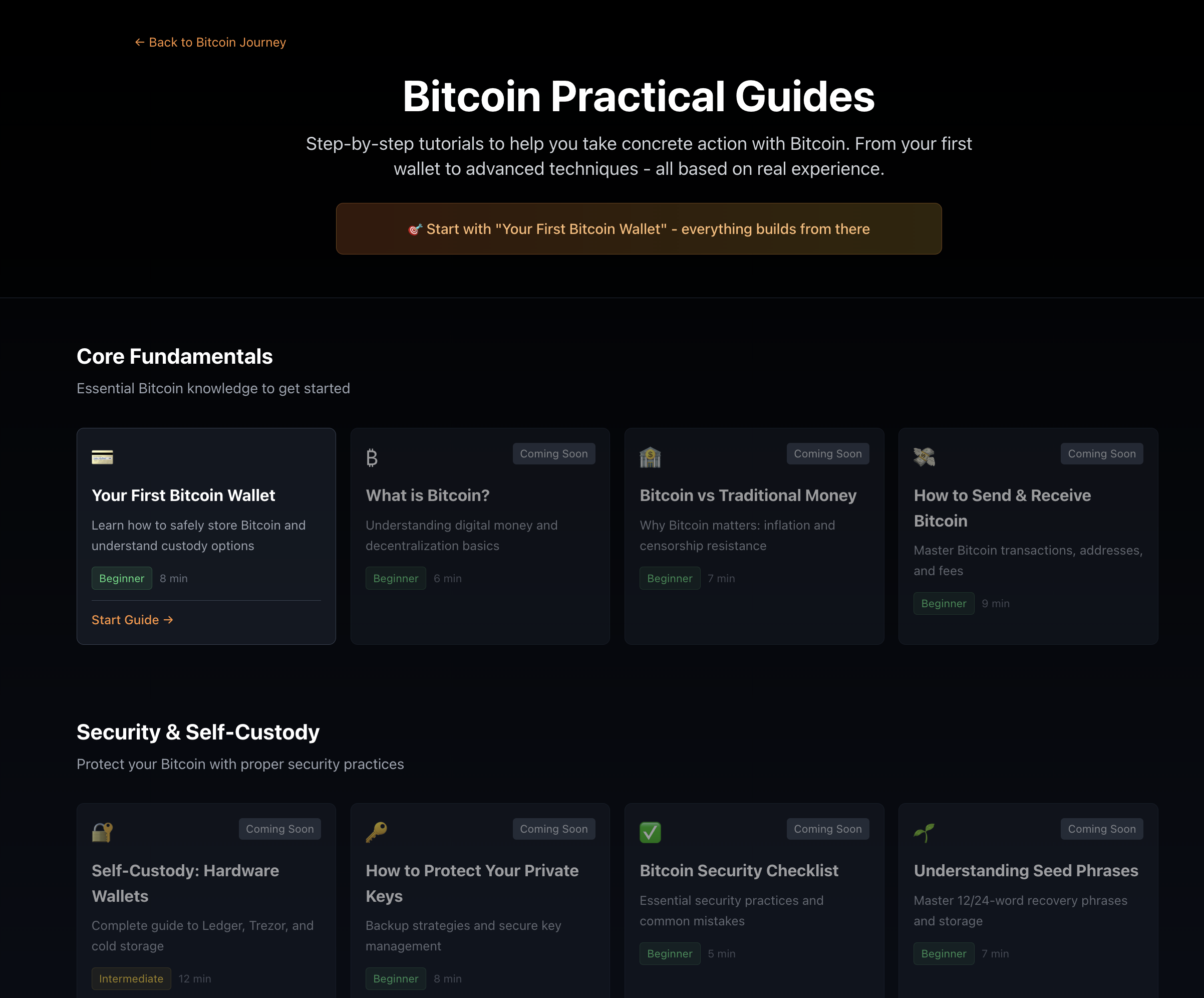 Bitcoin Journey Advanced Topics